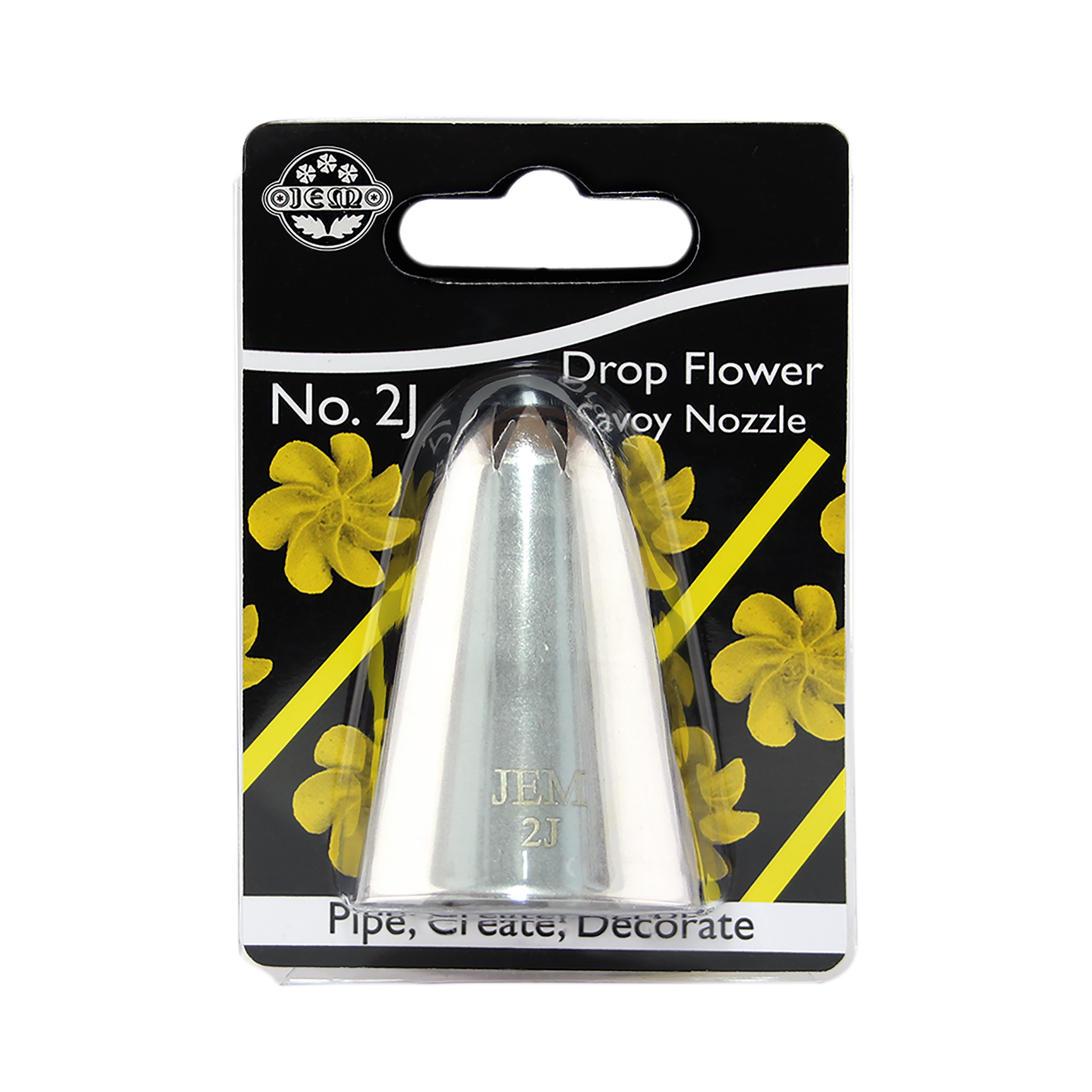 JEM Medium Curved Star Savoy Nozzle #2J Carded