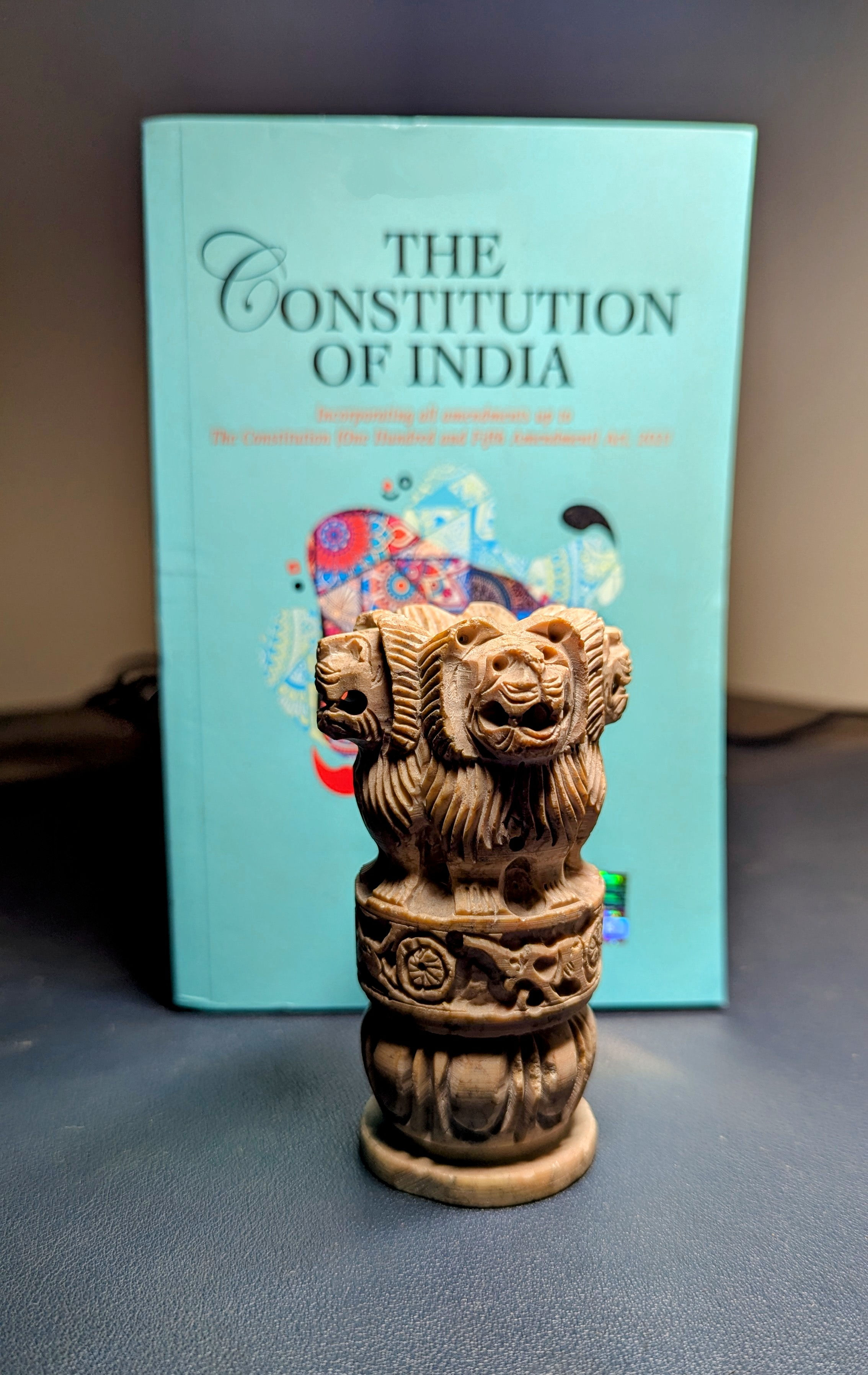 Miniature Ashoka Pillar Carving