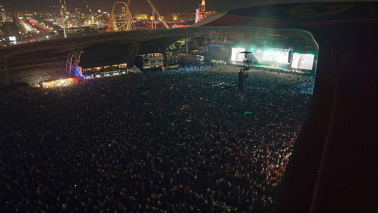 Concert crowd