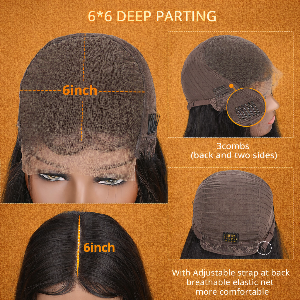 6x6 HD Lace Closure Wig (200%Density)