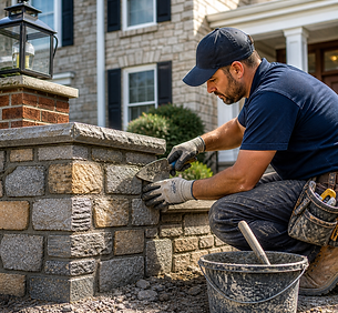 Stone masonry and retaining wall work in Bergen County, NJ