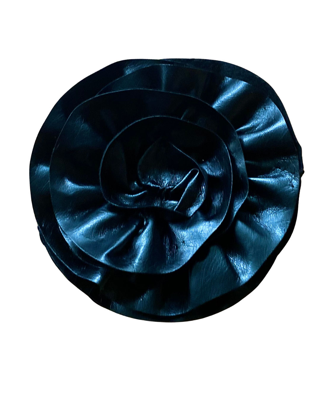 Black Leatherette Corsage, Flat Lay