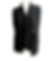 3 Black Scarves Zipped into One, Front View