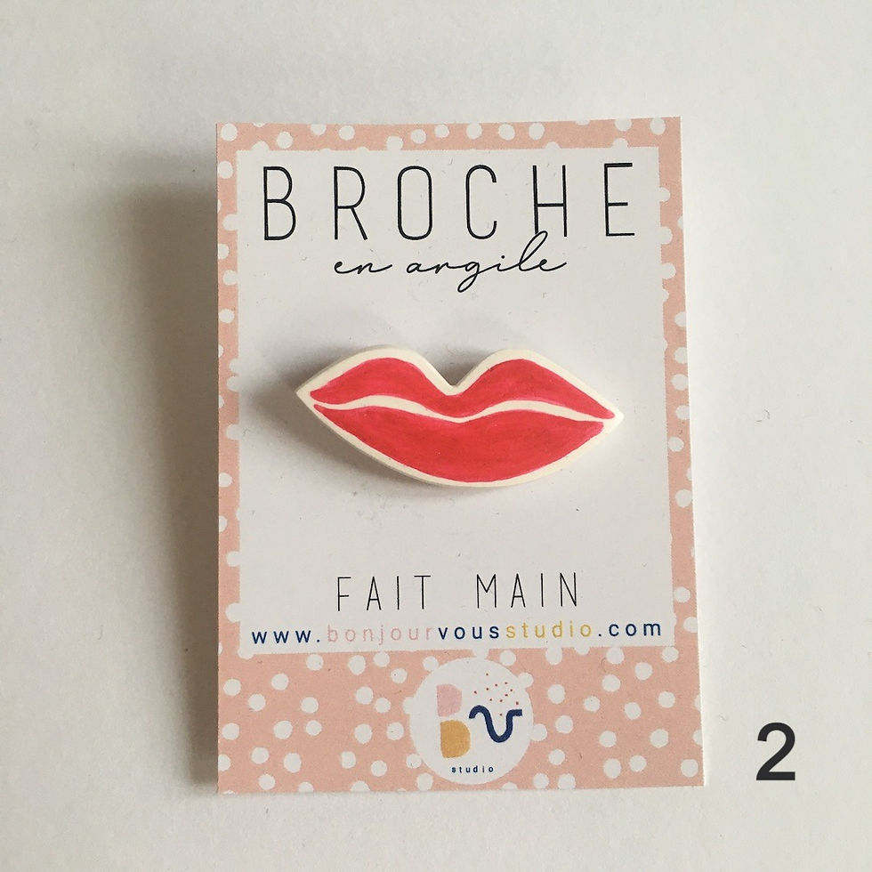 Miniature : Broche Bisou