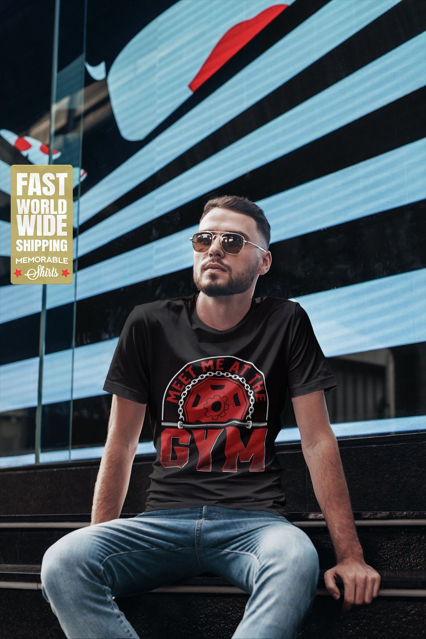 Meet Me at the Gym - Fitness Shirt, Funny Workout Shirt, Funny Gym Tee, Sarc...