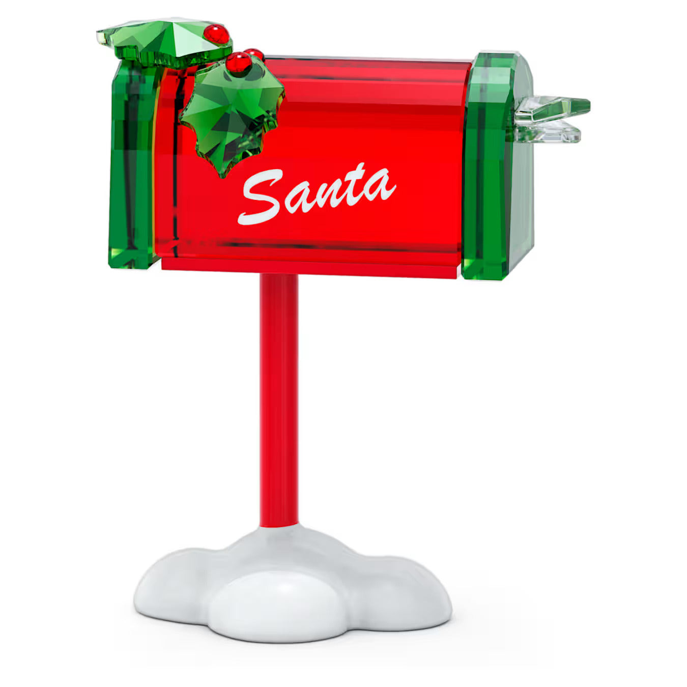 Swarovski Statuina Cassetta di Babbo Natale | Cristalli/Metallo | Holiday Cheers