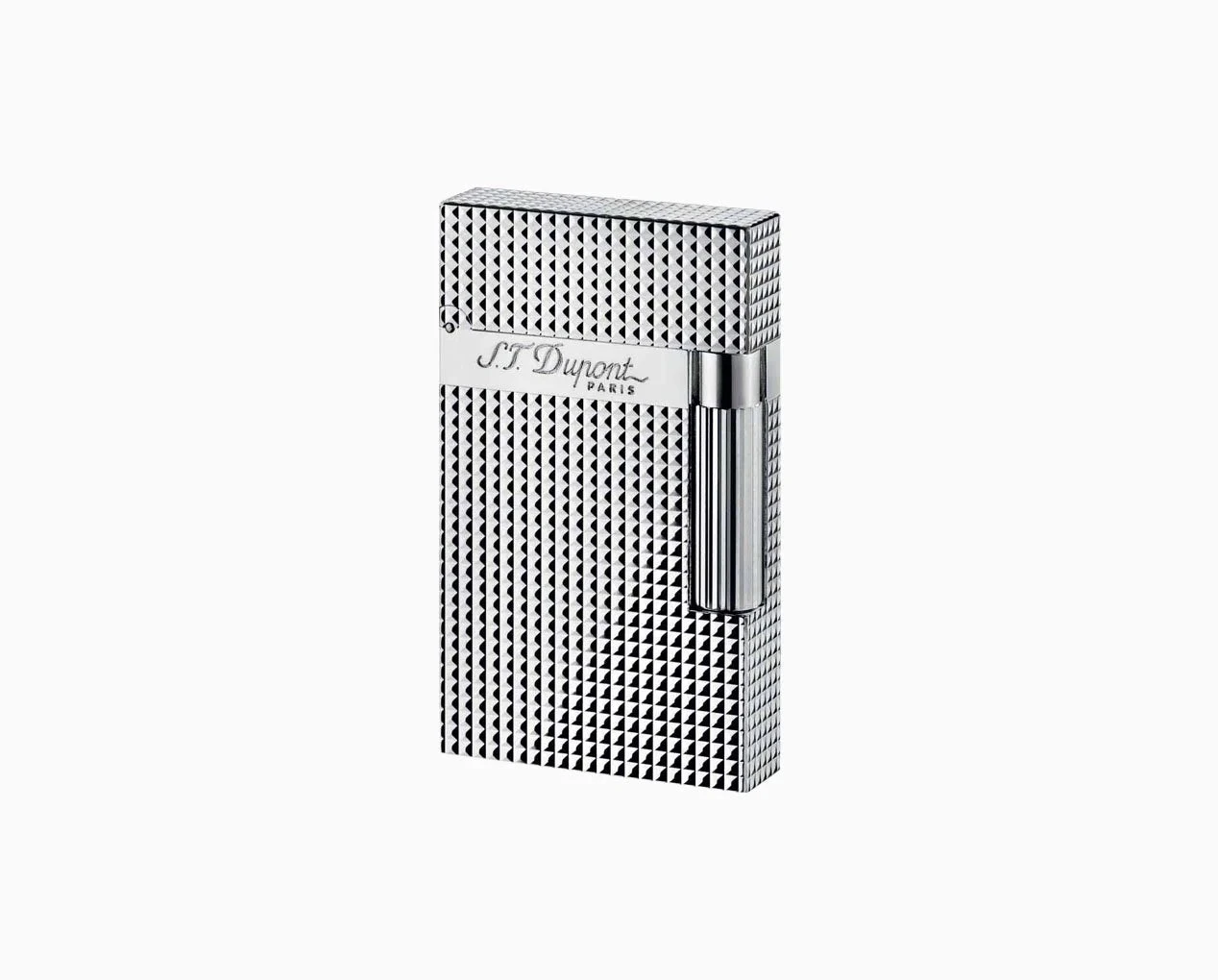S.T.Dupont Accendino Ligne 2 Doppia Fiamma | Ottone & Palladio | Motivo Diamante