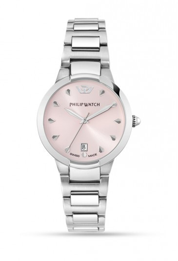 Orologio Philip Watch Corley Prestige Donna Acciaio Quadrante Rosa