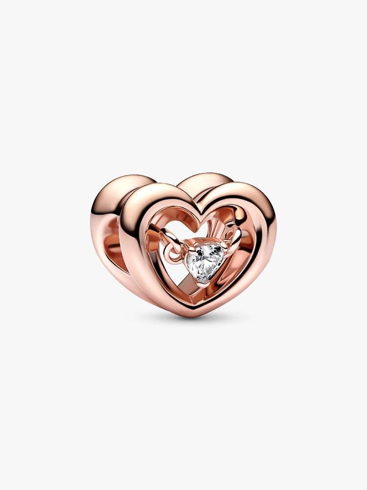 Pandora Charm Cuore Splendente con Pietra