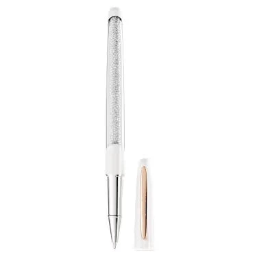 Swarovski | Penna roller | Crystalline | Cristalli Swarovski | Lacca bianca