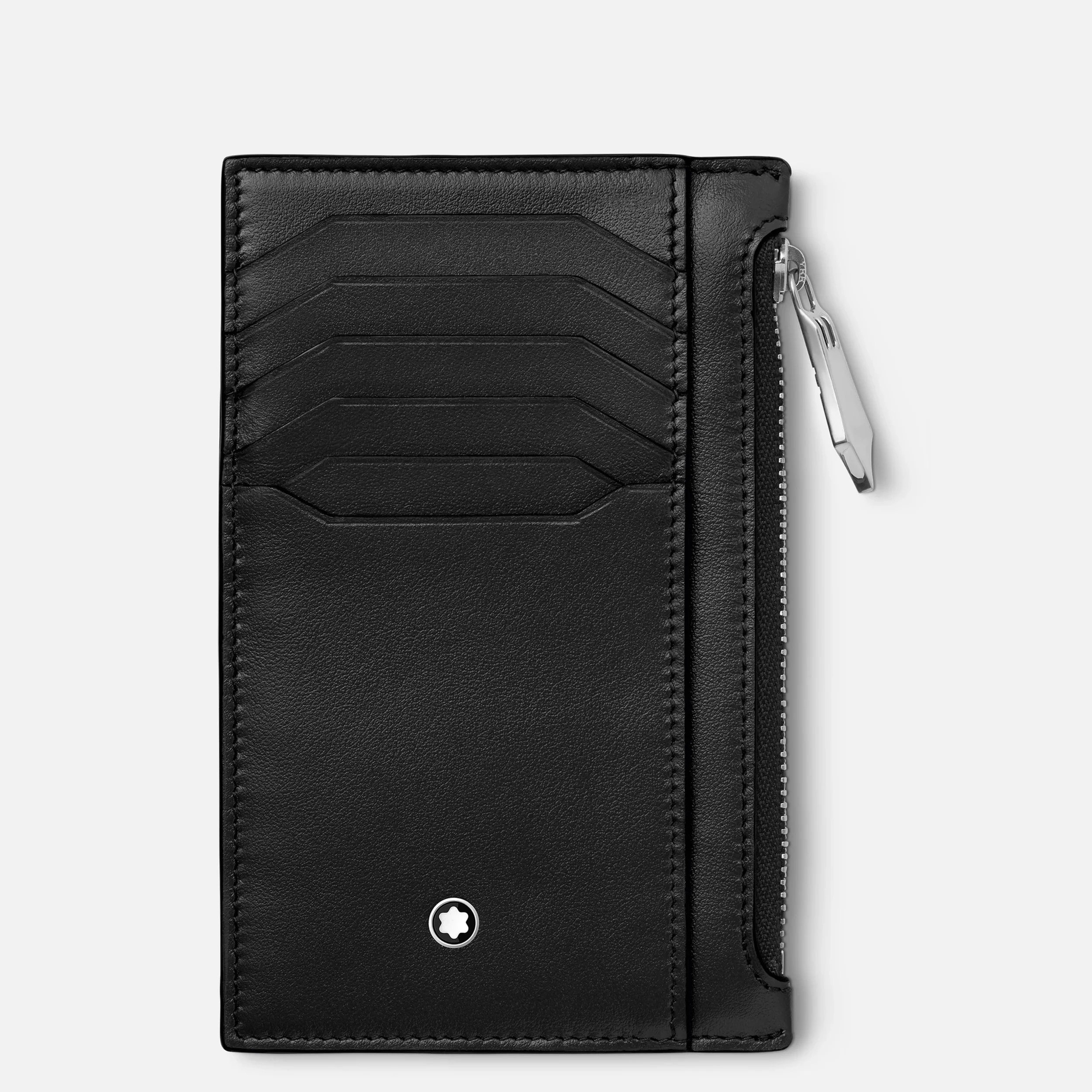 Montblanc Portafoglio Uomo 8 scomparti con portamonete | Pelle vitello | Nero