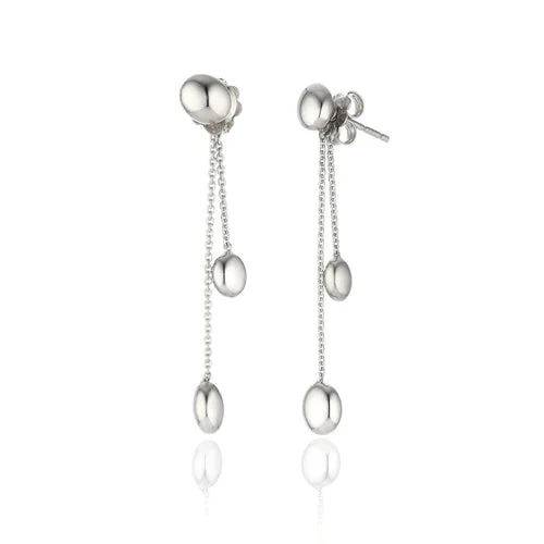 Chimento Orecchini Donna Armillas Acqua | Oro Bianco 18kt | Design Fluido