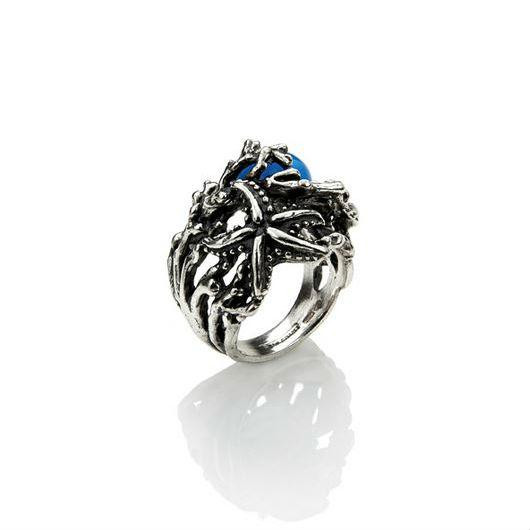 Giovanni Raspini Anello Donna Reef Agata Blu | Argento 925 | Collezione Mare