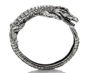 Giovanni Raspini Bracciale Donna Argento Coccodrillo | Argento 925 | Artigianale