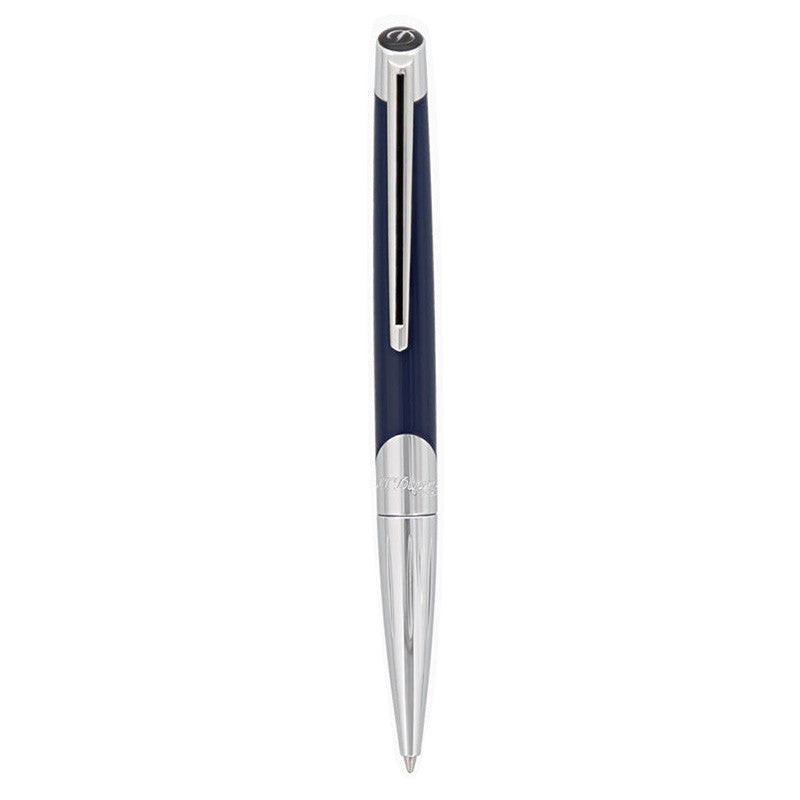 S.T.Dupont Penna Slanciata Sportiva | Argento | Blu Matte