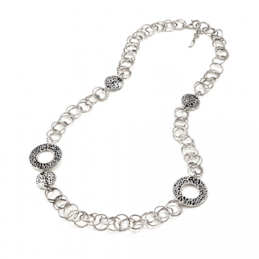 Giovanni Raspini Collana Donna Longuette Leopard | Argento 925 | Made in Italy