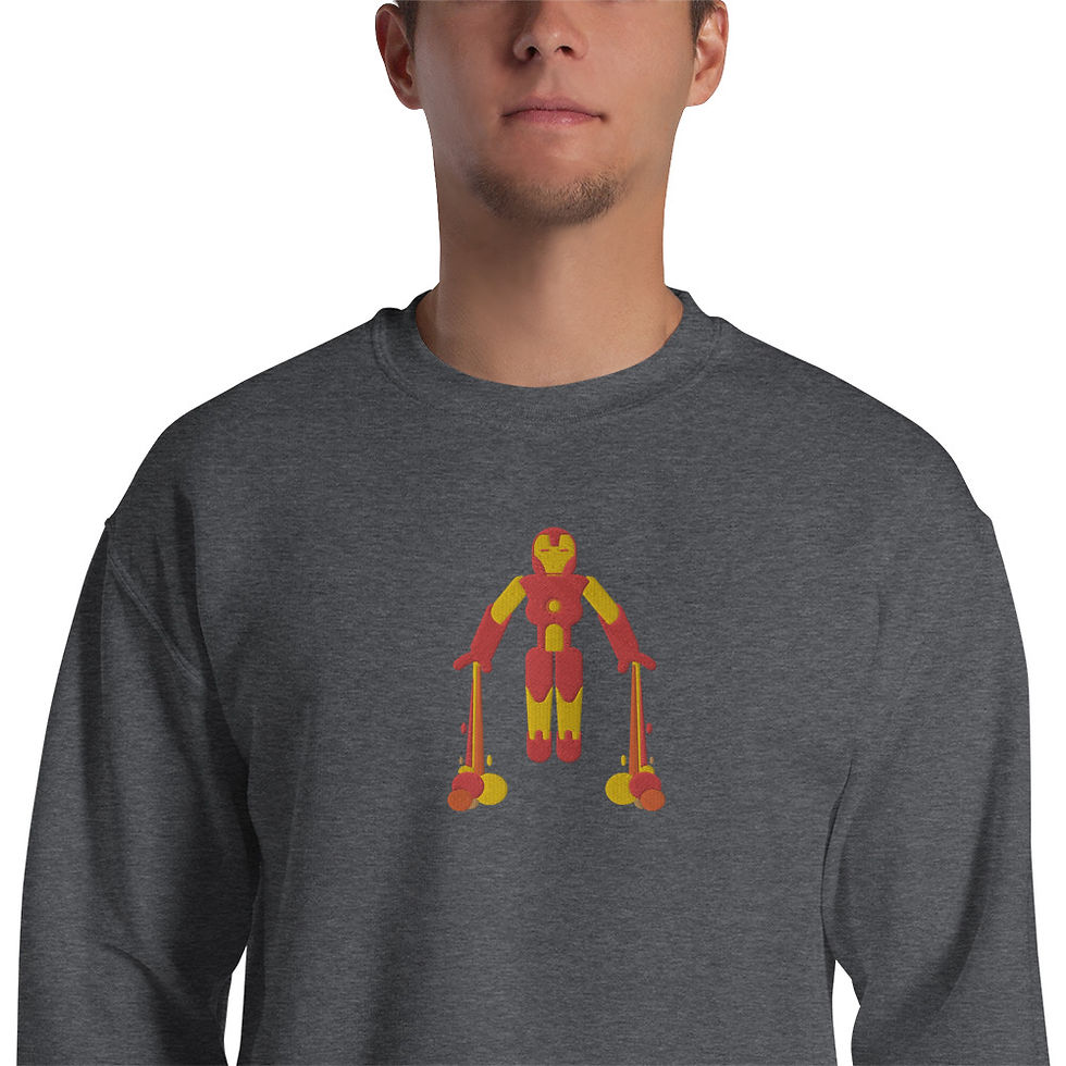 Miniatura: Unisex Sweatshirt embroidered with Iron Man - 8 colors available