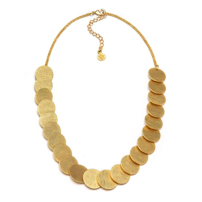 VESTOPAZZO Collana Donna Monete | Ottone 100% Riciclato | Fatto a Mano