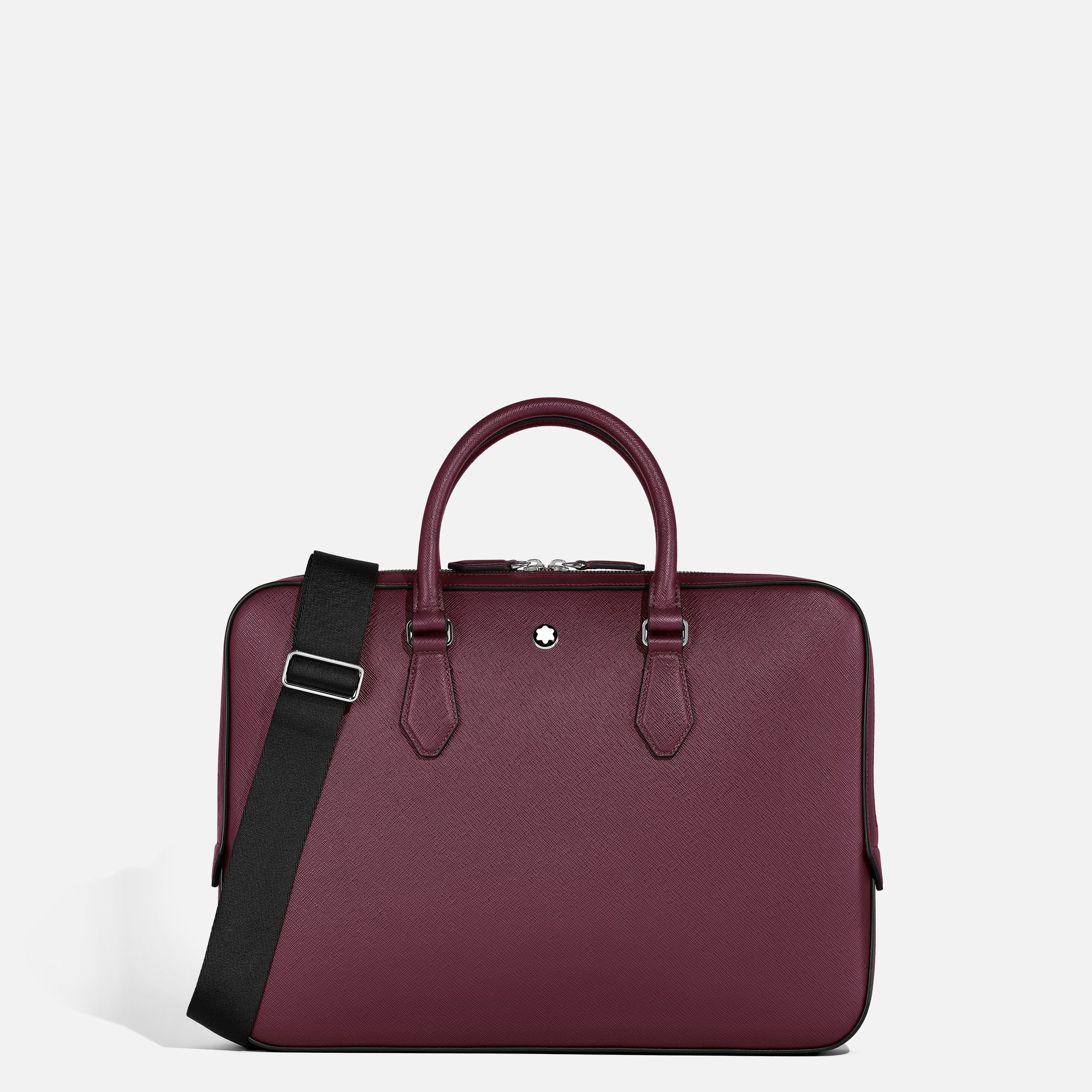 Montblanc Portadocumenti Sottile Sartorial | Pelle Cassis | Emblema Oversize