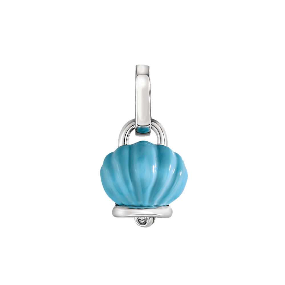 Chantecler | Ciondolo Donna | Campanella Turchese | Argento | Diamante 0,01