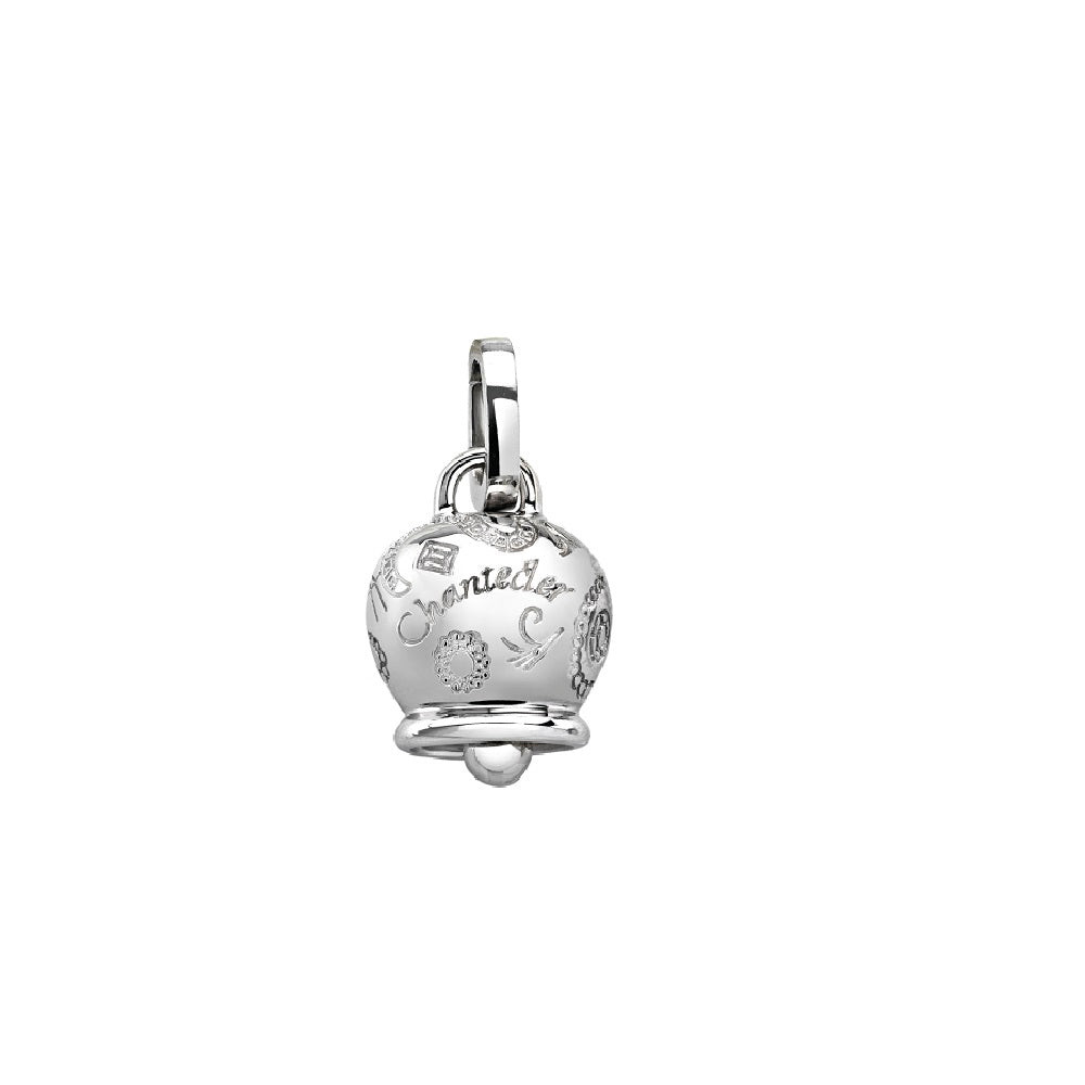 Chantecler Ciondolo Donna Campanella Media | Oro Bianco 9Kt | Collezione Suamèm
