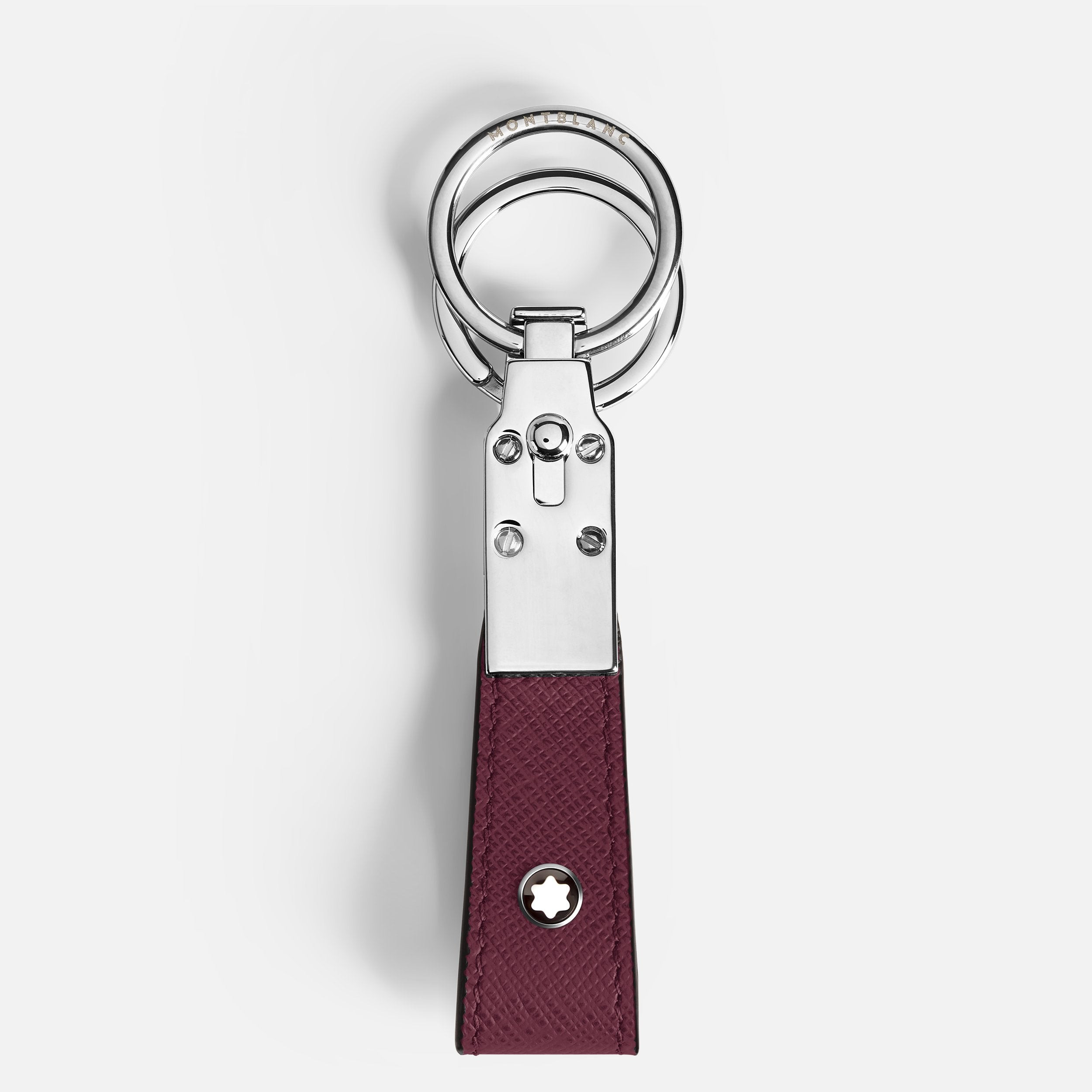 Montblanc Portachiavi Uomo Sartorial Bordeaux | Saffiano | Anello Rimovibile