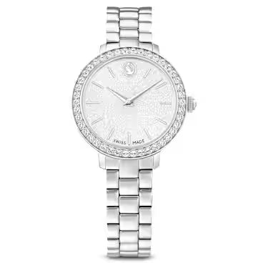 Orologio Swarovski Matrix argentato con lunetta pavé