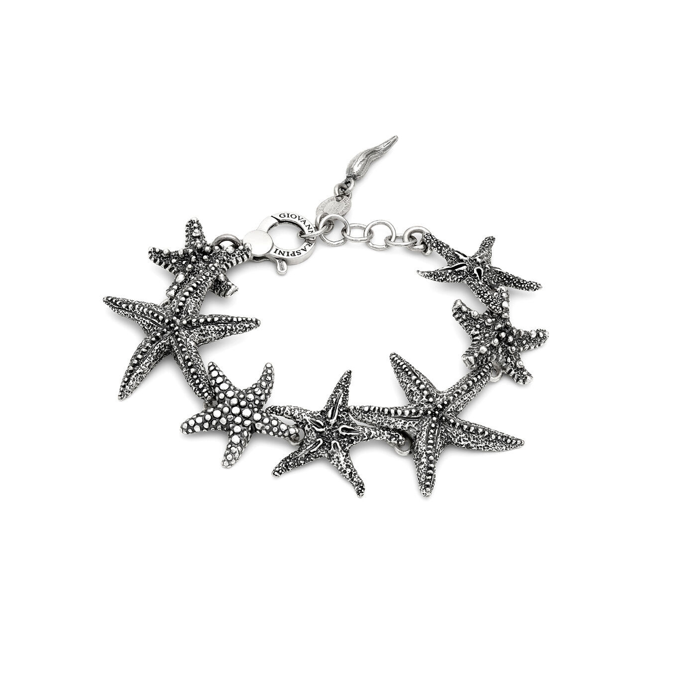 Giovanni Raspini Bracciale Donna Stelle Marine | Argento Brunito | Artigianale