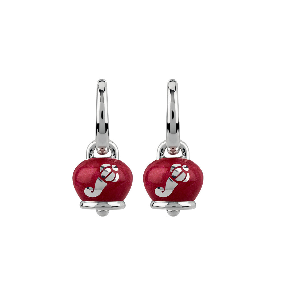 Chantecler Orecchini Campanella Cornetti | Argento&Smalto Rosso | Et Voilà