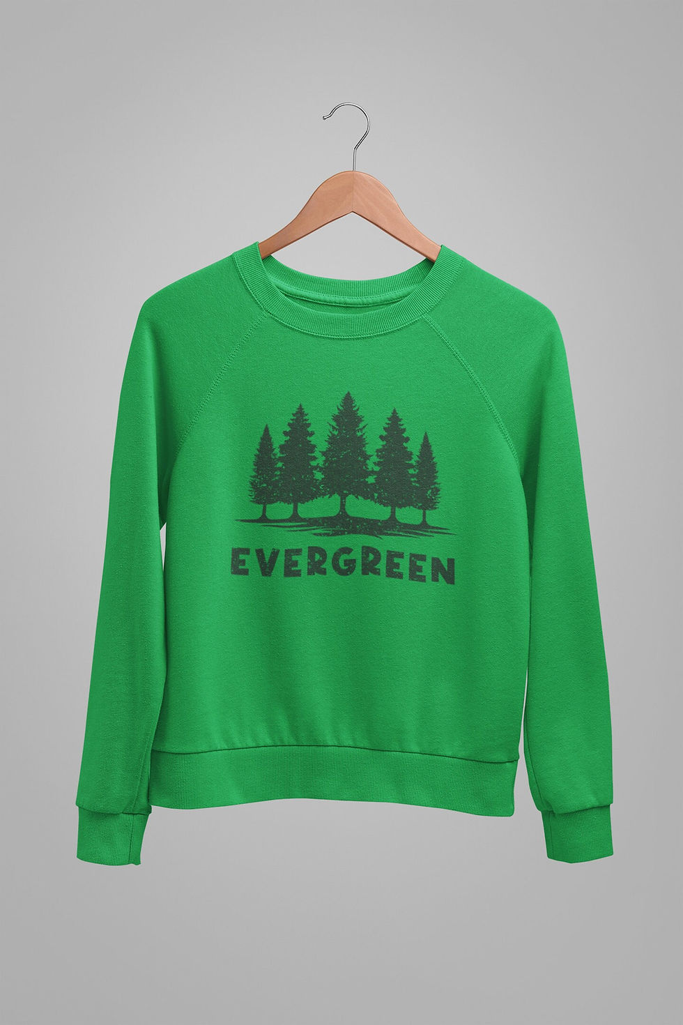 Miniatura: Evergreen – Evergreen Trees, Camping Sweatshirt, Nature Lover, Travel Sweats...