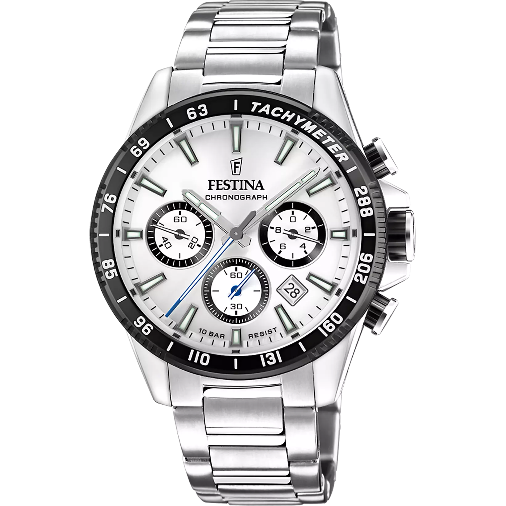 Festina Orologio Uomo Cronografo Timeless in Acciaio Grigio