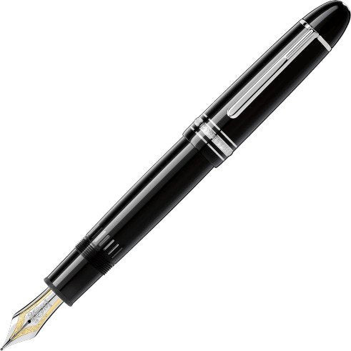 Montblanc | Penna | Meisterstück 149 Platino | Resina nera | Pennino oro 18kt