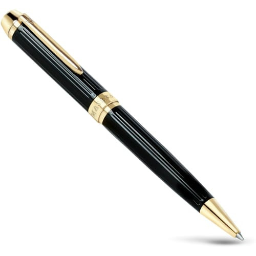 Maserati Penna a Sfera Scrittura Fluida | Acciaio e Rame | Logo Inciso