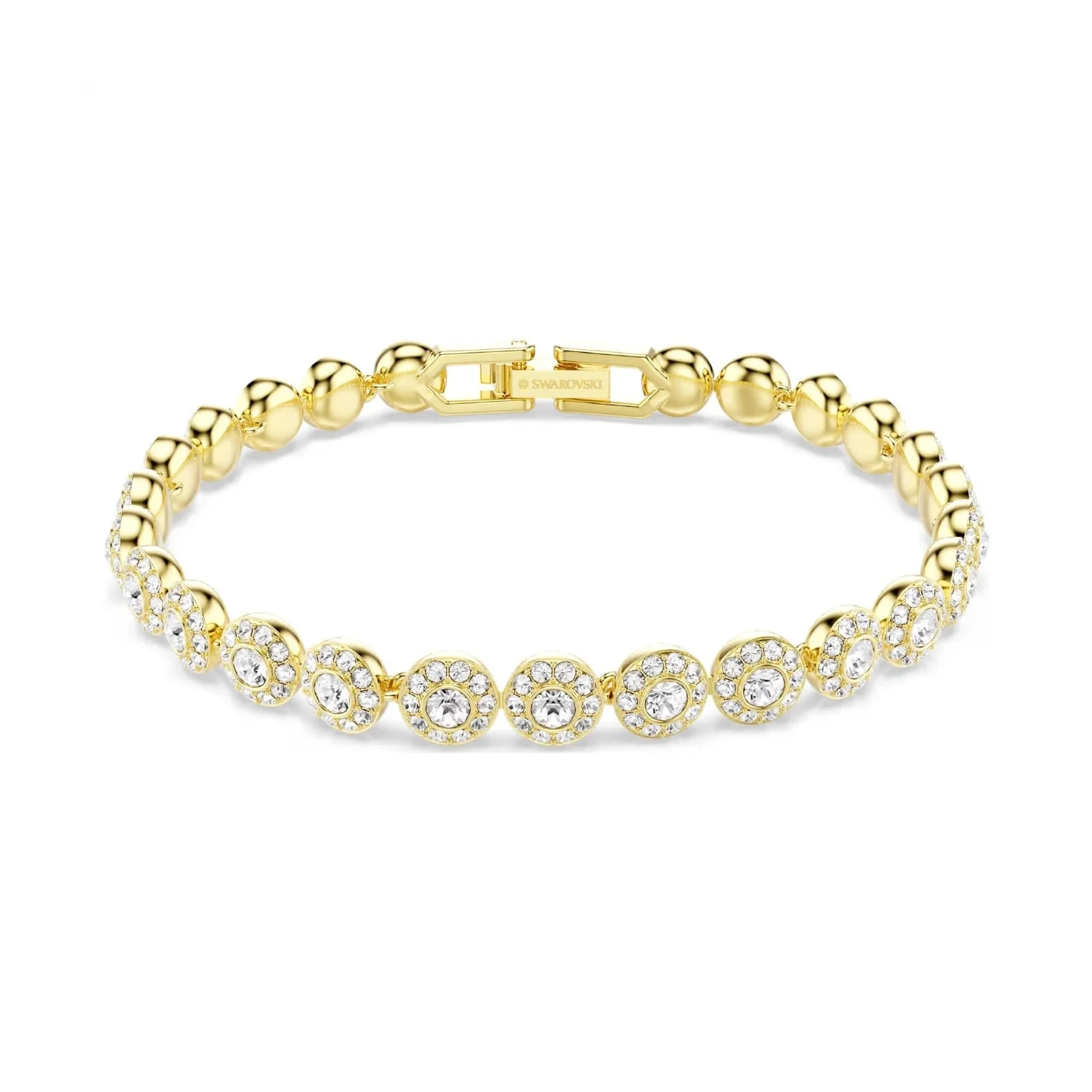 Swarovski Bracciale Tennis Dorato Una Angelic