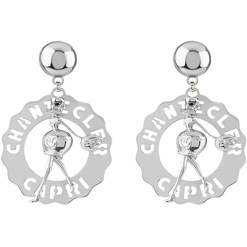 Chantecler Orecchini Grandi Madame Clochette Logo in Argento
