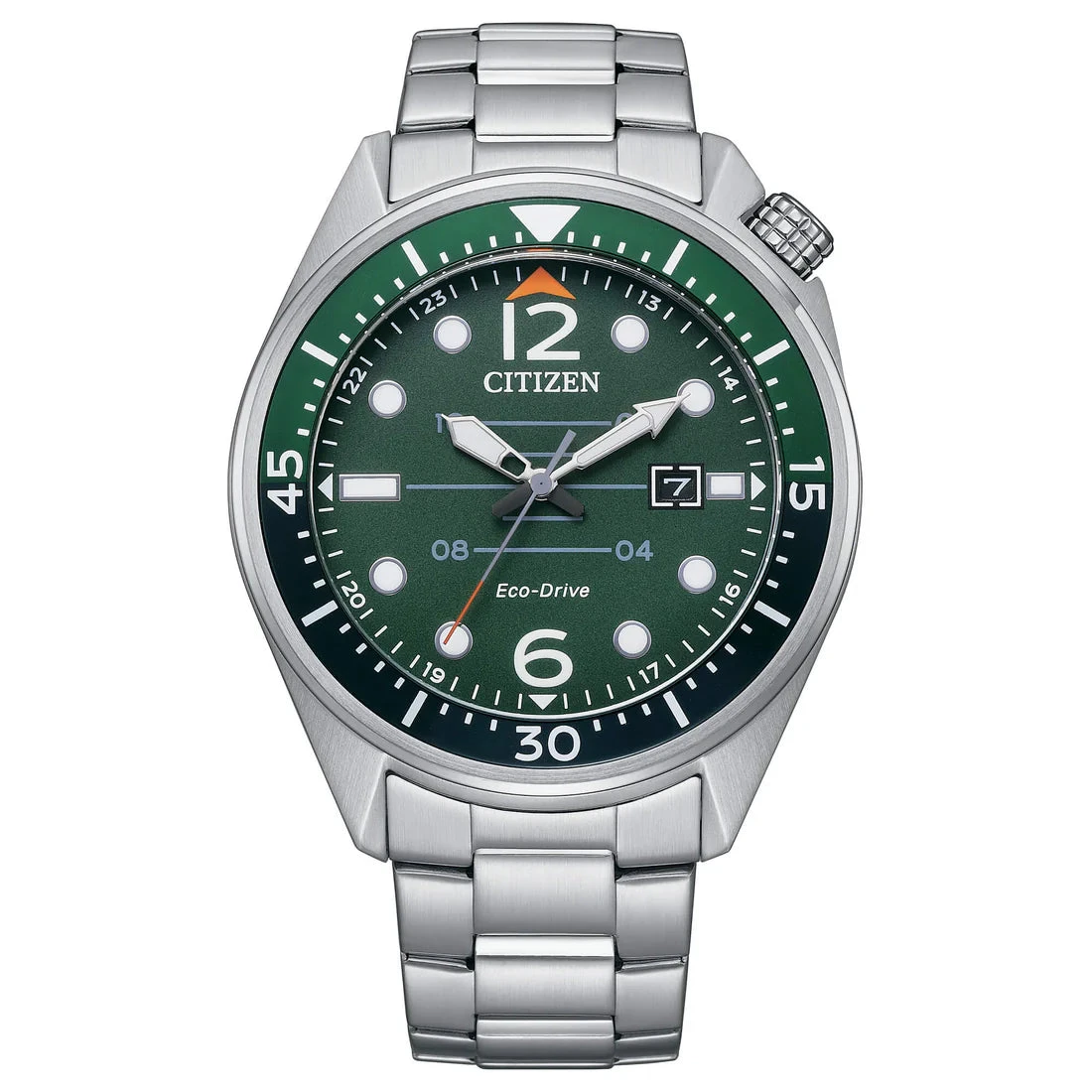Citizen Orologio Uomo Eco Drive Seaplane Verde AW1715-86X