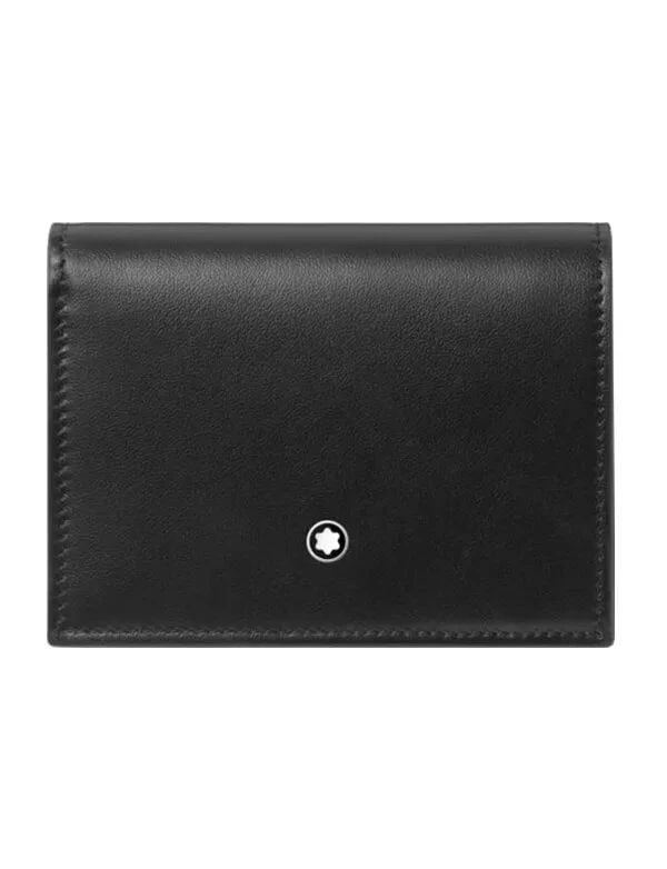 Portafoglio Montblanc Soft Nano Continental in Pelle Nera