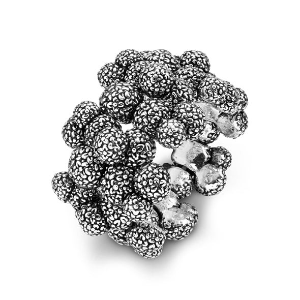 Giovanni Raspini Bracciale Donna Bangle Fiore d’Alba | Argento 925 | Artigianale