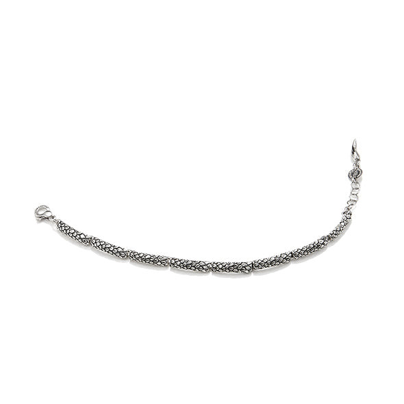 Giovanni Raspini Bracciale Donna Argento Snake Skin | Argento 925 | Fatto a Mano