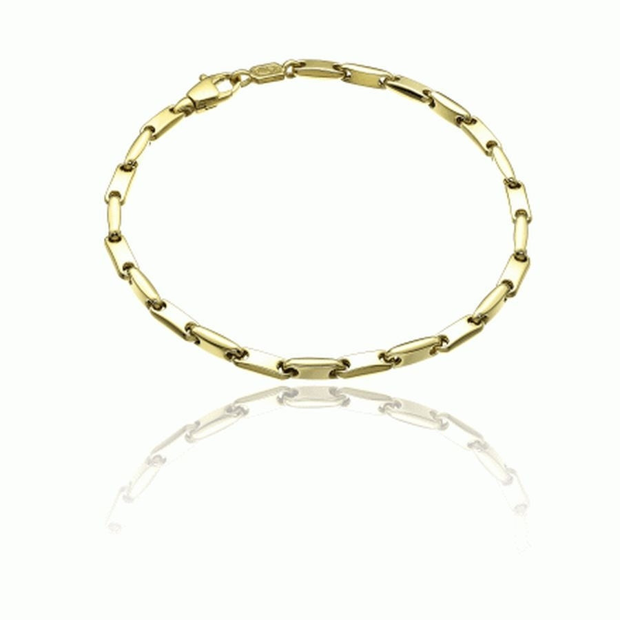 Chimento Bracciale Uomo Catena Raffinata | Oro giallo 18kt | 19 cm