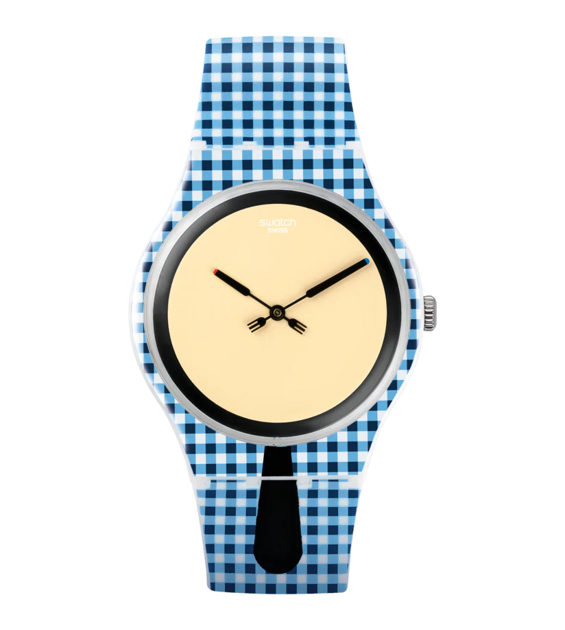 Swatch Orologio Moitié-Moitié Bicolore | Cassa Plastica 41 mm | Quarzo