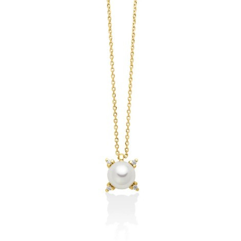 Collana Miluna in Oro Giallo 9Kt con Perla PCL6514X