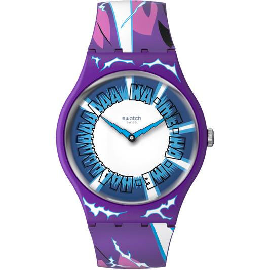 Swatch Gohan Orologio Quarzo Viola Multicolore