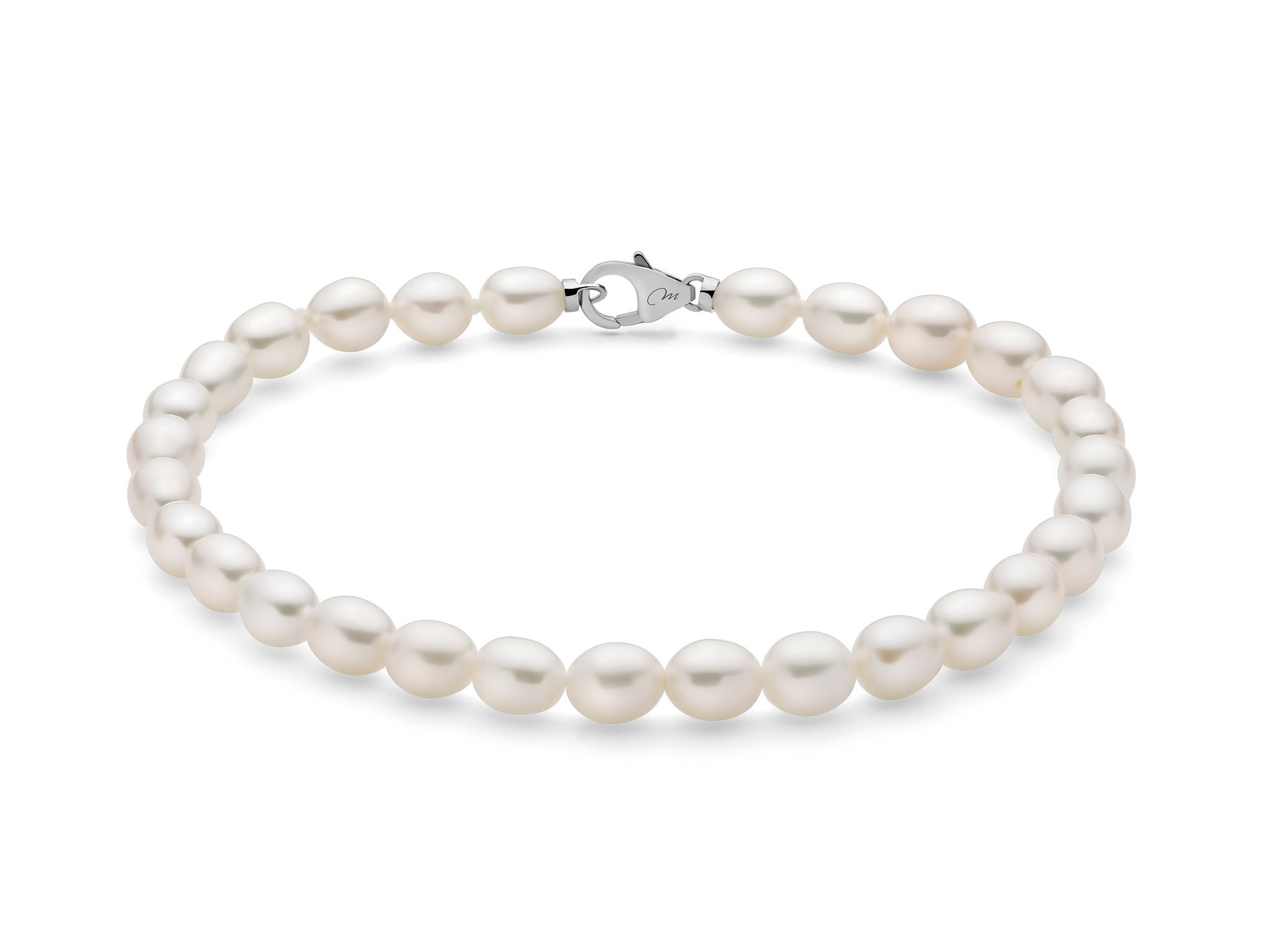 Bracciale Miluna Pepite di Perle con Chiusura in Argento