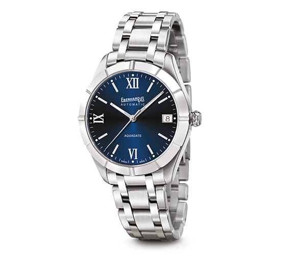Eberhard | Orologio Uomo | Aquadate Grande Taille Blu | Acciaio | 41mm Auto