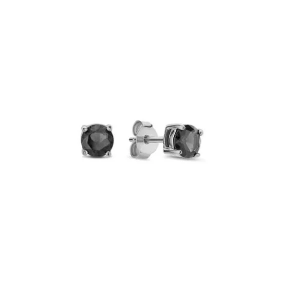 Liu Jo | Orecchini a lobo | Punto luce nero 5 mm | Acciaio | Unisex