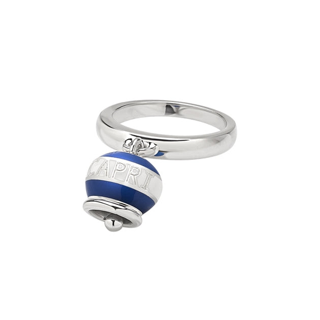 Chantecler | Anello Donna | Campanella Smaltata Blu | Argento | Capriness