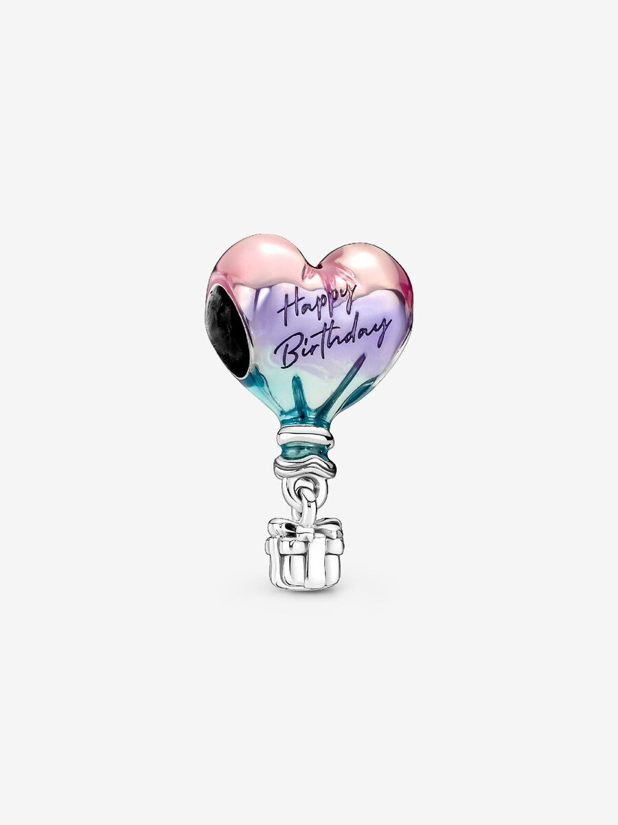 Pandora | Charm | Mongolfiera 'Happy Birthday' | Argento 925 | Smalto