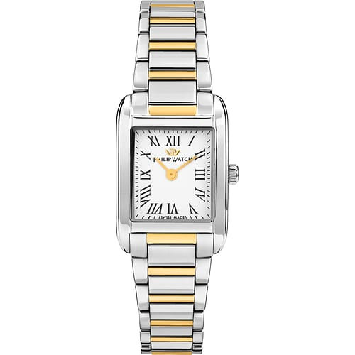 Philip Watch Orologio Donna Museum Bicolore con Quadrante Chiaro e Bracciale in