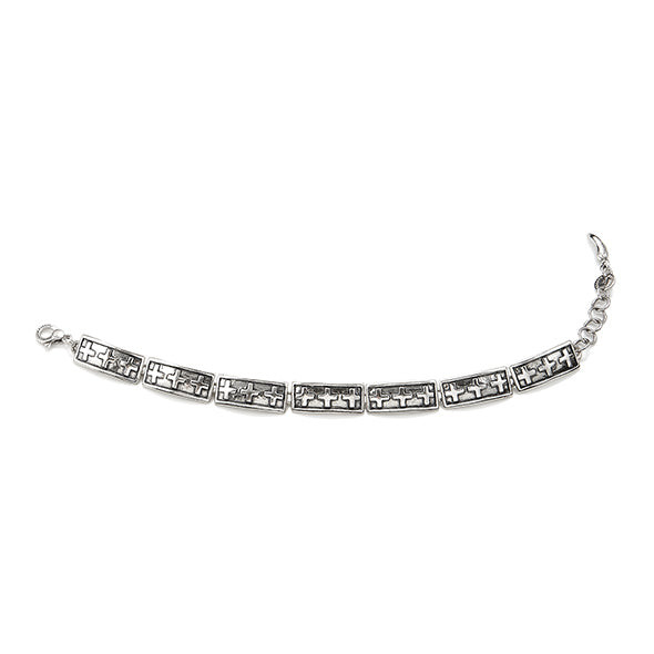 Giovanni Raspini Bracciale Donna Argento Croci | Argento 925 | Fatto a Mano